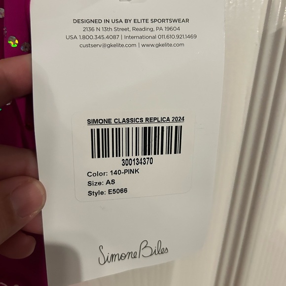 GK Leotard Simone Biles Replica Size Adult Small NWT - Picture 7 of 9